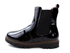 Bisgaard winter boot Neel black patent lambswool